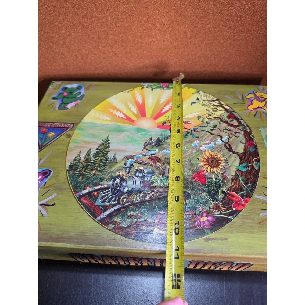Grateful Dead Wooden Stash Box Dancing Bears Terrapin Station Psychedelic